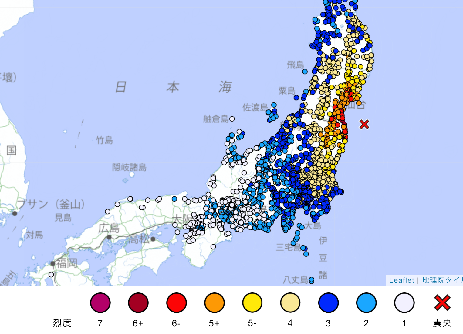 福島強震規模上修為7.4　已2死92傷