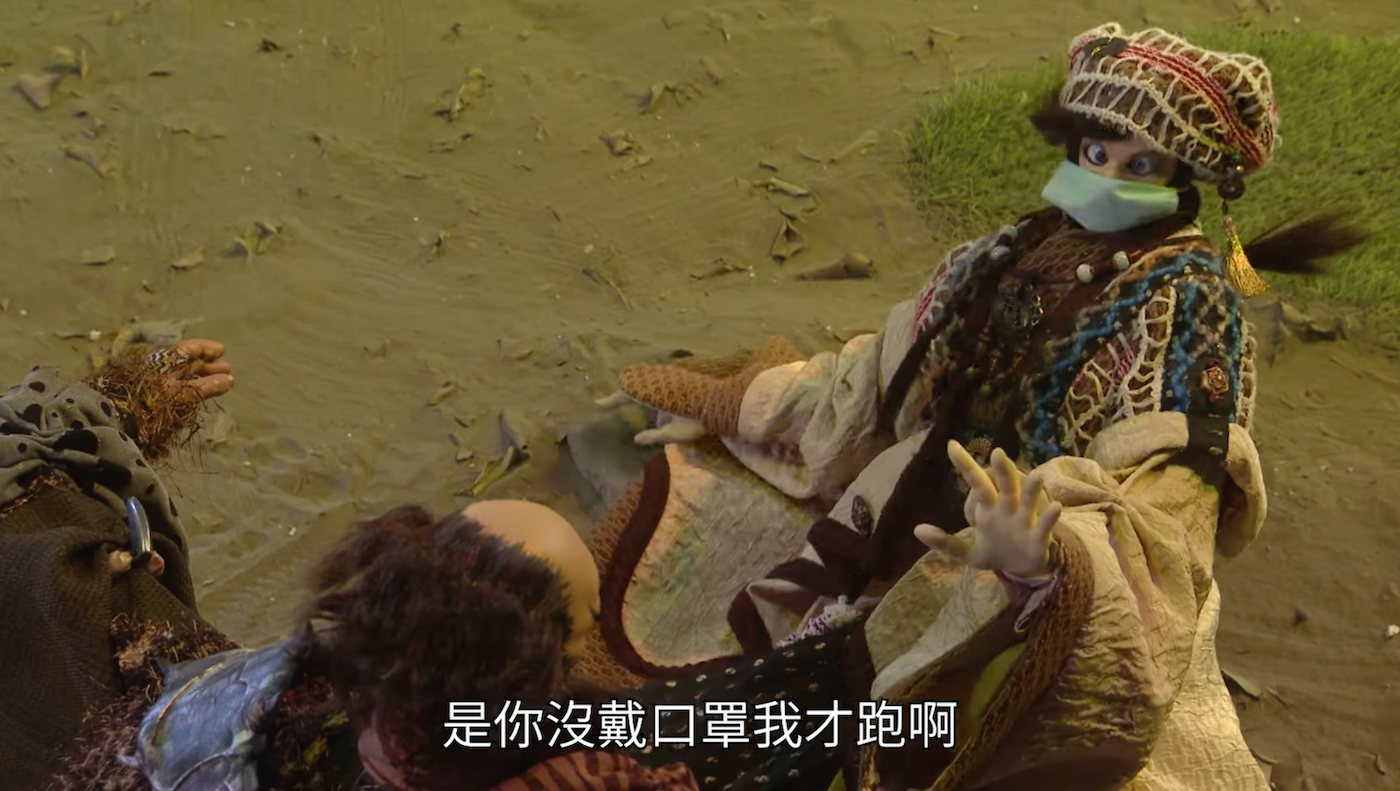 秦假仙也用客語講他逃跑的原因。翻攝客委會粉絲團