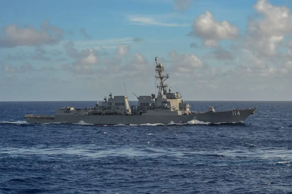 美軍勃克級驅逐艦強生號。翻攝USS Ralph Johnson – DDG 114 臉書粉絲團