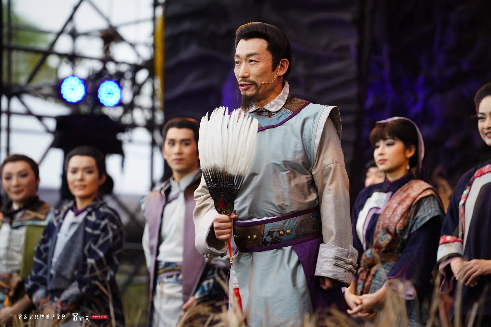 《步月．火燒》劇中，郭子乾飾演六堆總軍師鍾發春。宋佩遙攝