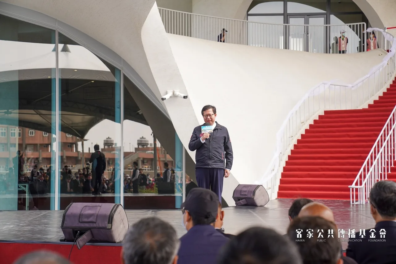 桃園市長鄭文燦對客家文化投入相當多的資源,希望新場館啟用能對客家文化延續發揮功效。范修語攝