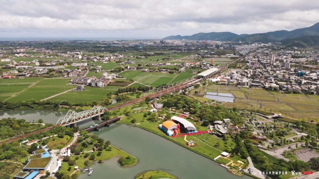 宜蘭冬山鄉空拍。宋佩遙攝。