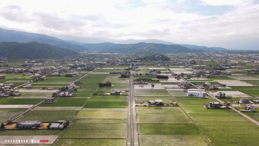 宜蘭冬山鄉空拍。宋佩遙攝。