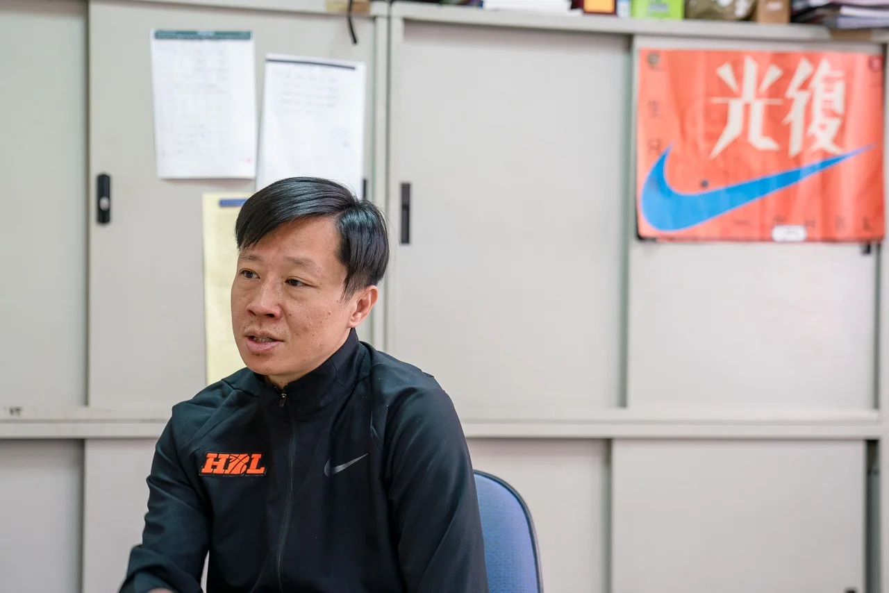 光復中學體育組長何長仁說，他們七年前開始投入計畫，大舉招募師資及改善設備，朝HBL王座邁進。范修語攝