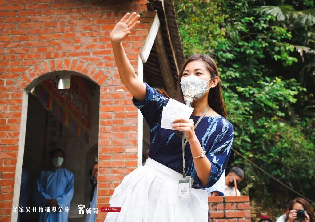 2022桐花祭-賞桐一期一會活動主持人林鈺婷。宋佩遙攝。