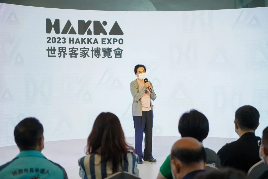 客委會副主委鍾孔炤表示,世界客家博覽會主軸「Travel to Tomorrow」希望讓大家看到客家的未來。范修語攝