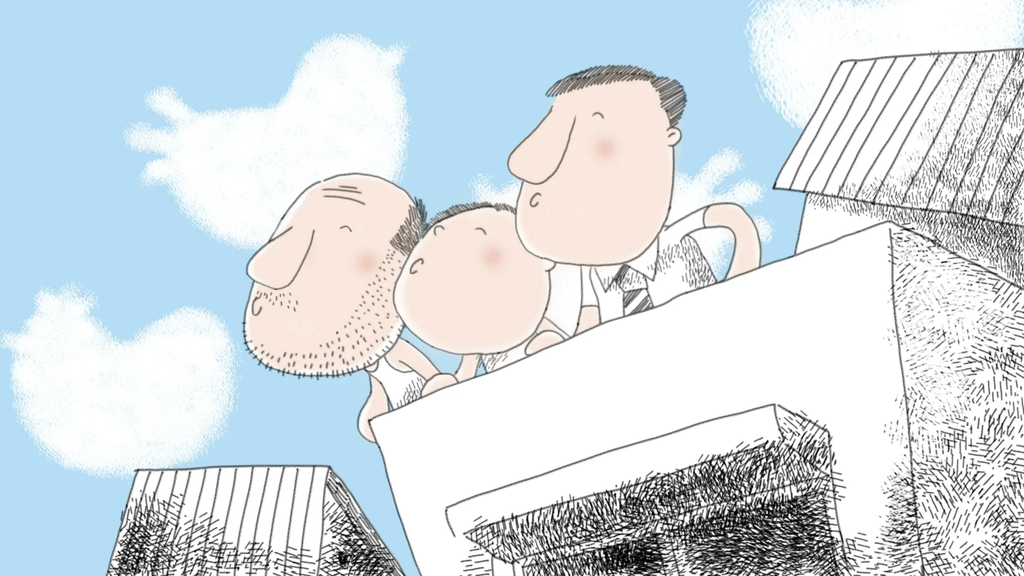 客家兒童繪本動畫影片《咕咕咕》畫風十分可愛。
