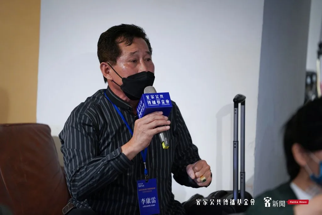 台灣客家演藝文化協會理事長李康雷。圖/宋佩遙攝。
