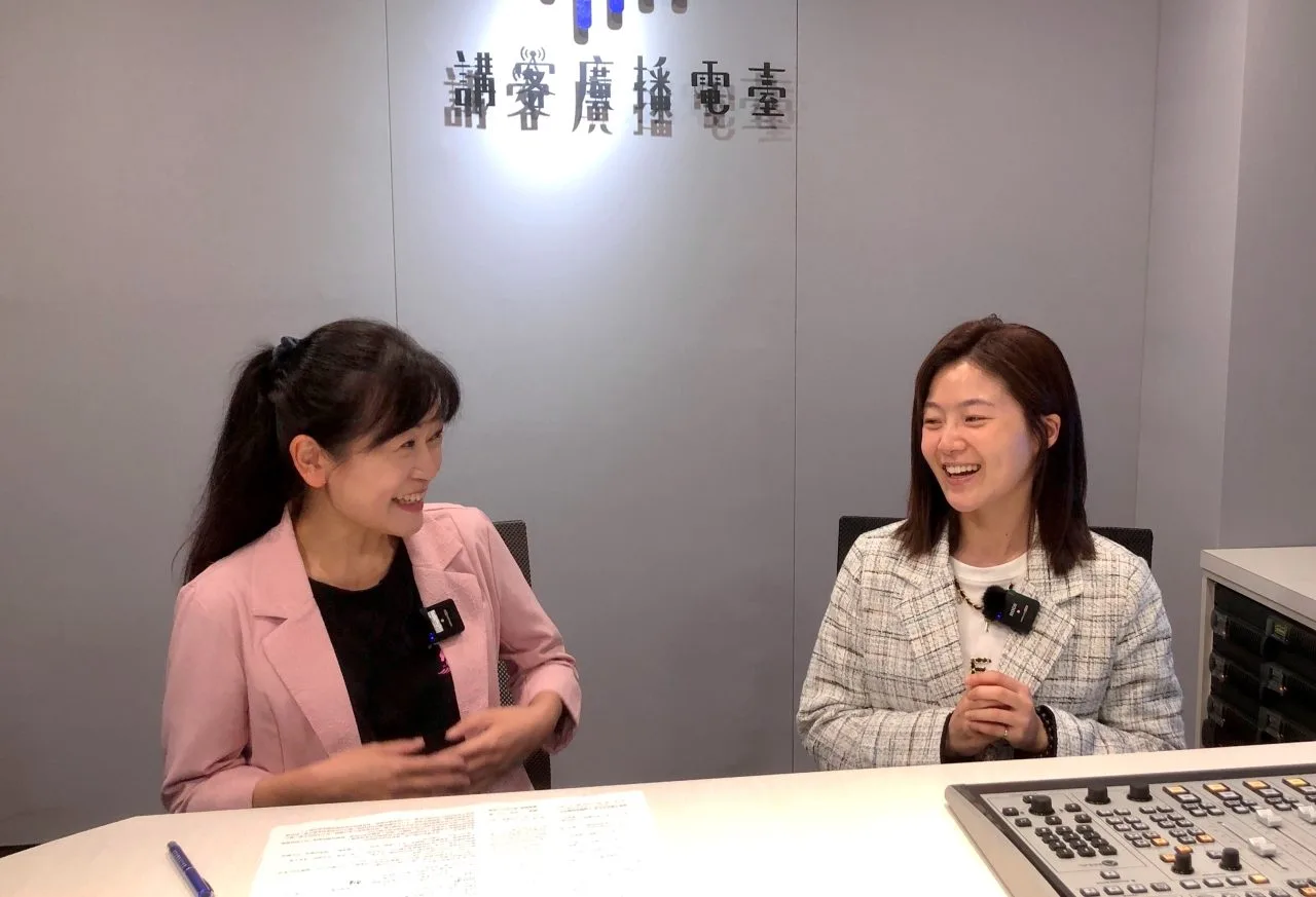 金鐘女配角楊小黎至客傳會錄製《A咖時光》。范修語攝