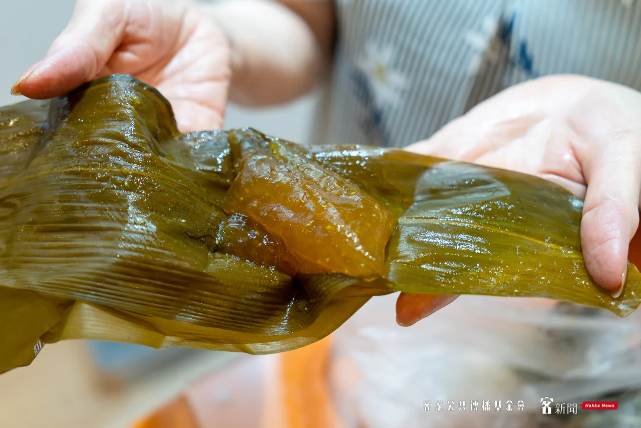 中壢精緻米食店櫻饌坊所販售的鹼粽。范修語攝