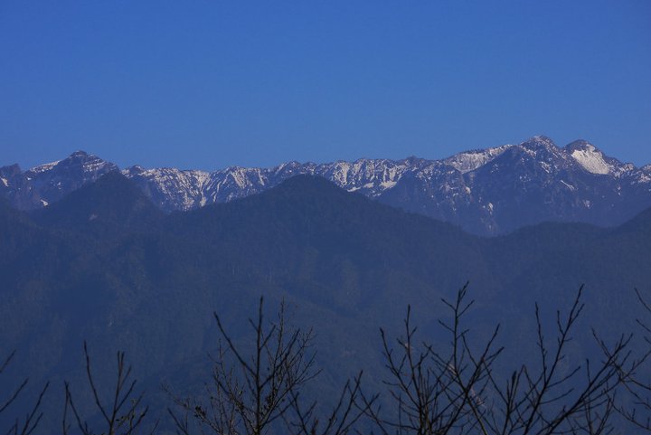 從觀霧眺望雪山山脈。莊勝鴻攝