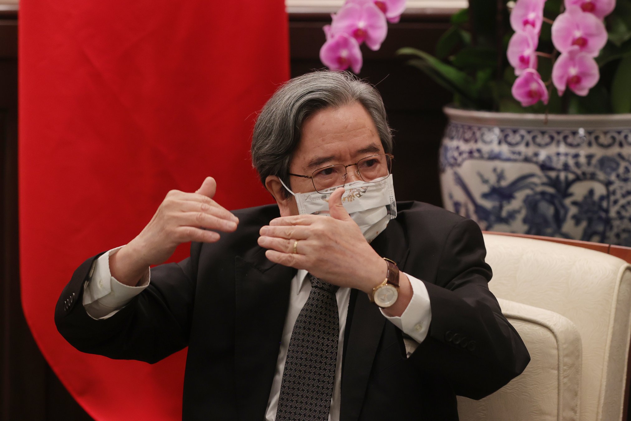 蕭新煌出任《台灣百科全書》總編輯。圖/總統府相簿