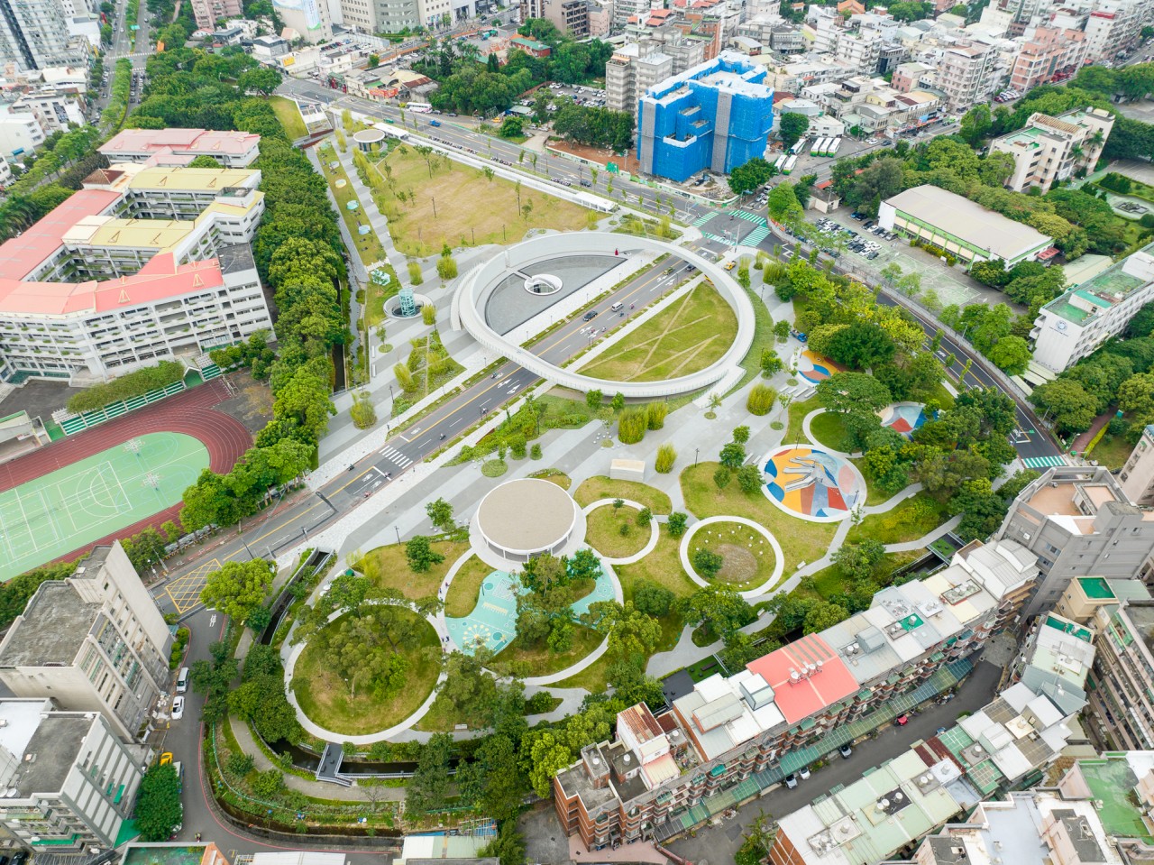 1895乙未保台紀念公園空拍照片。范修語攝
