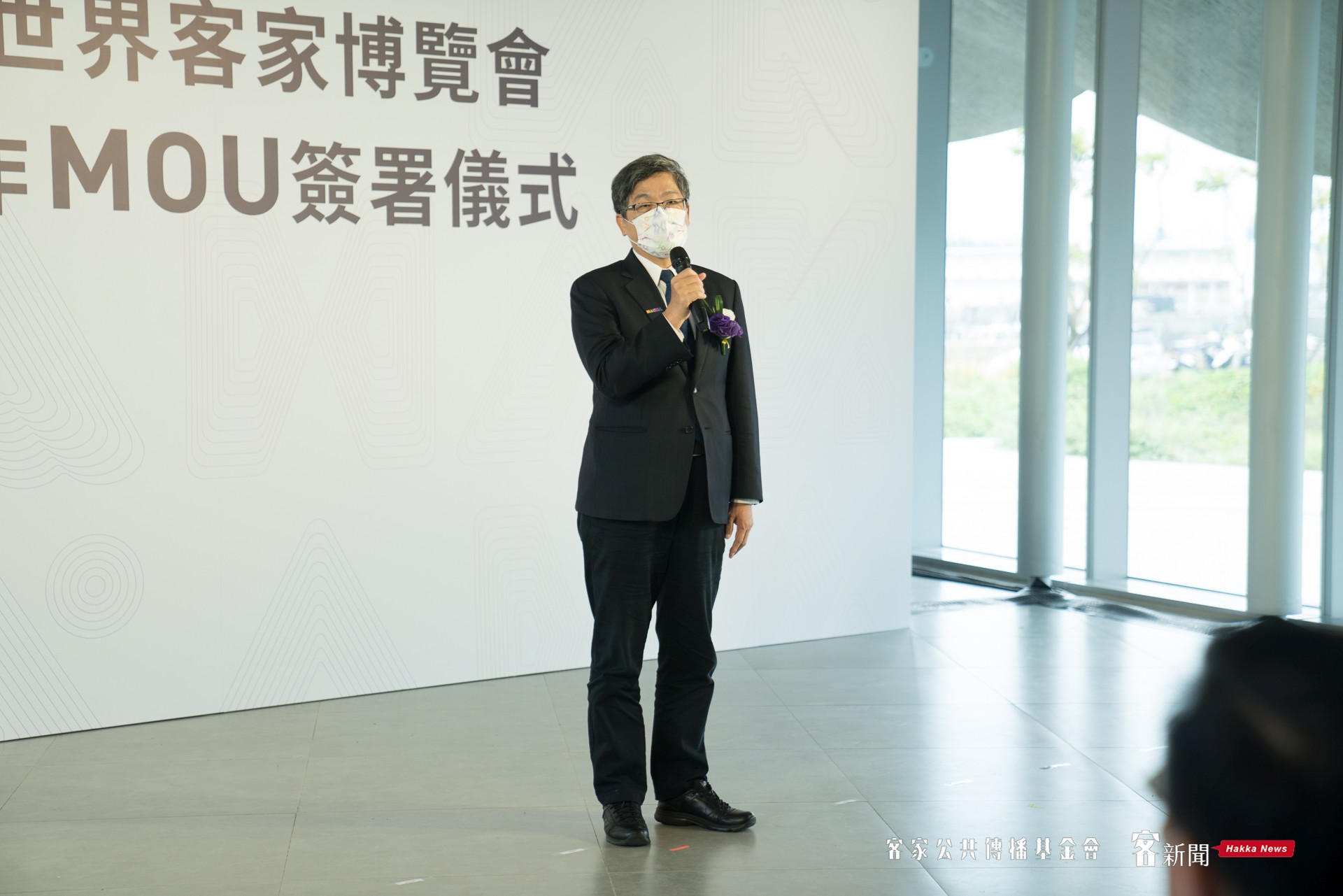 客家委員會主委楊長鎮。范修語攝