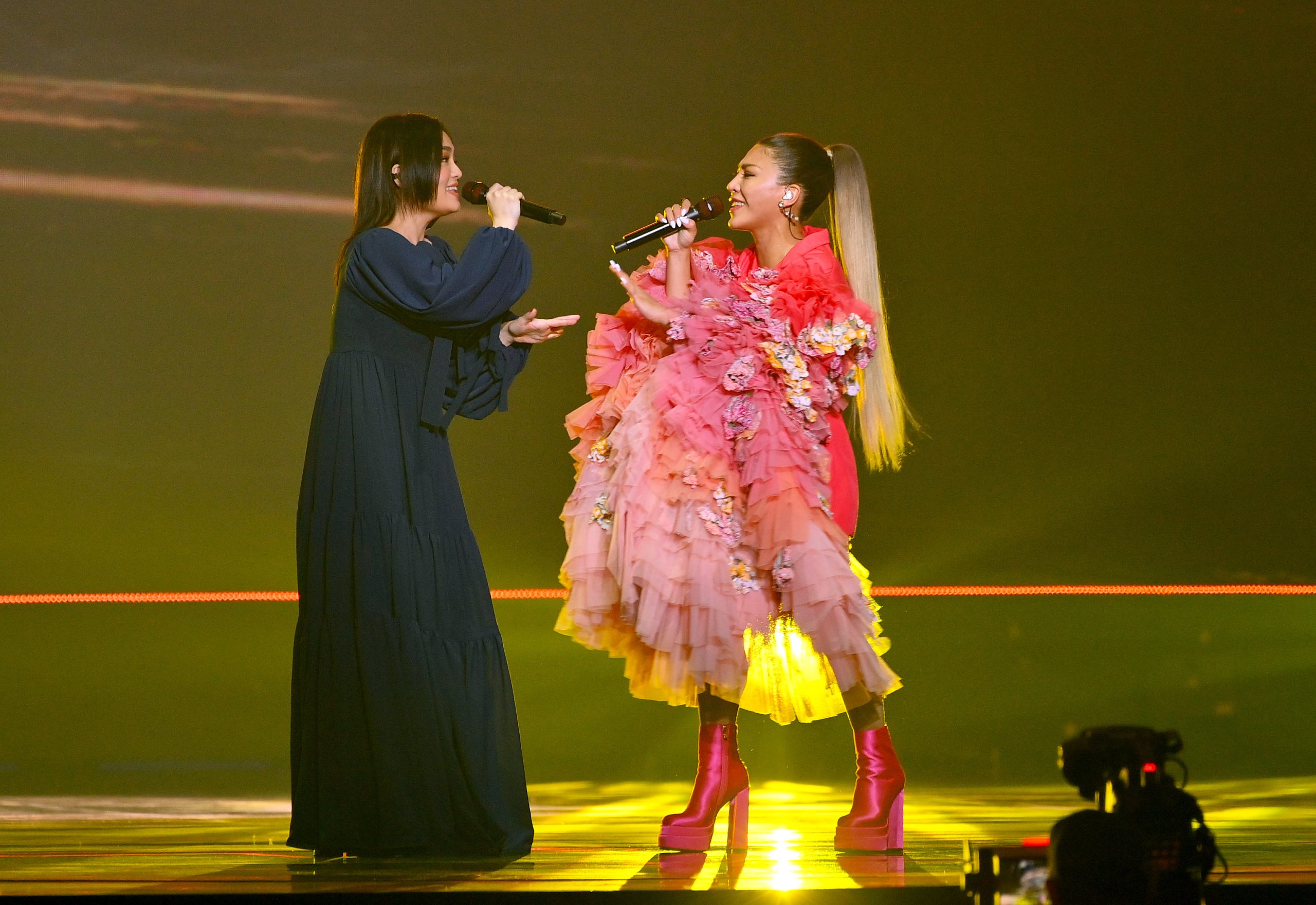 金曲表演收視最高則是雙「金曲歌后」徐佳瑩、艾怡良。台視提供