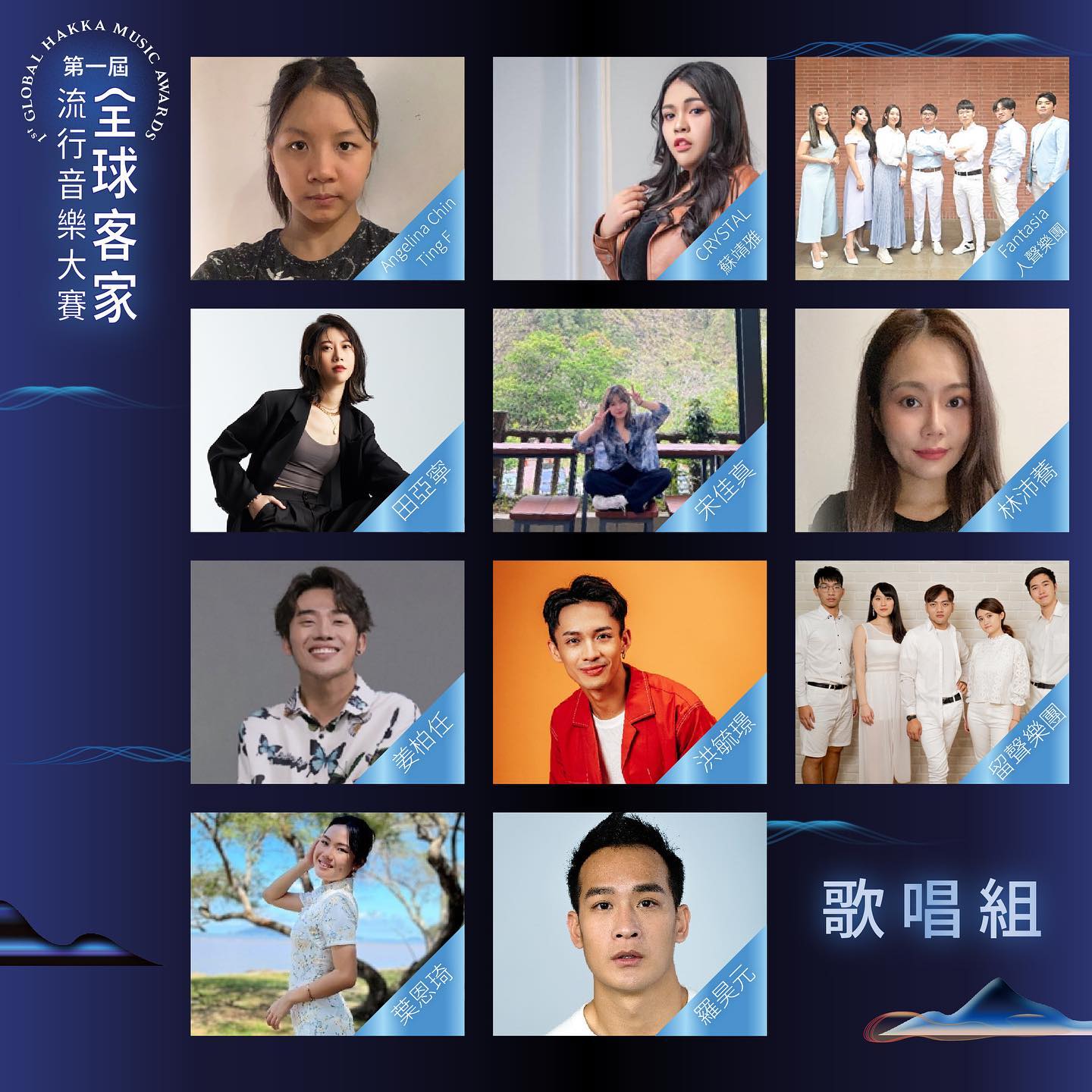「第一屆全球客家流行音樂大賽」，經2個月徵件共吸引7國、144組參賽者參賽，在評審團評選後，選出10組「創作組」、11組「歌唱組」闖進複賽。
