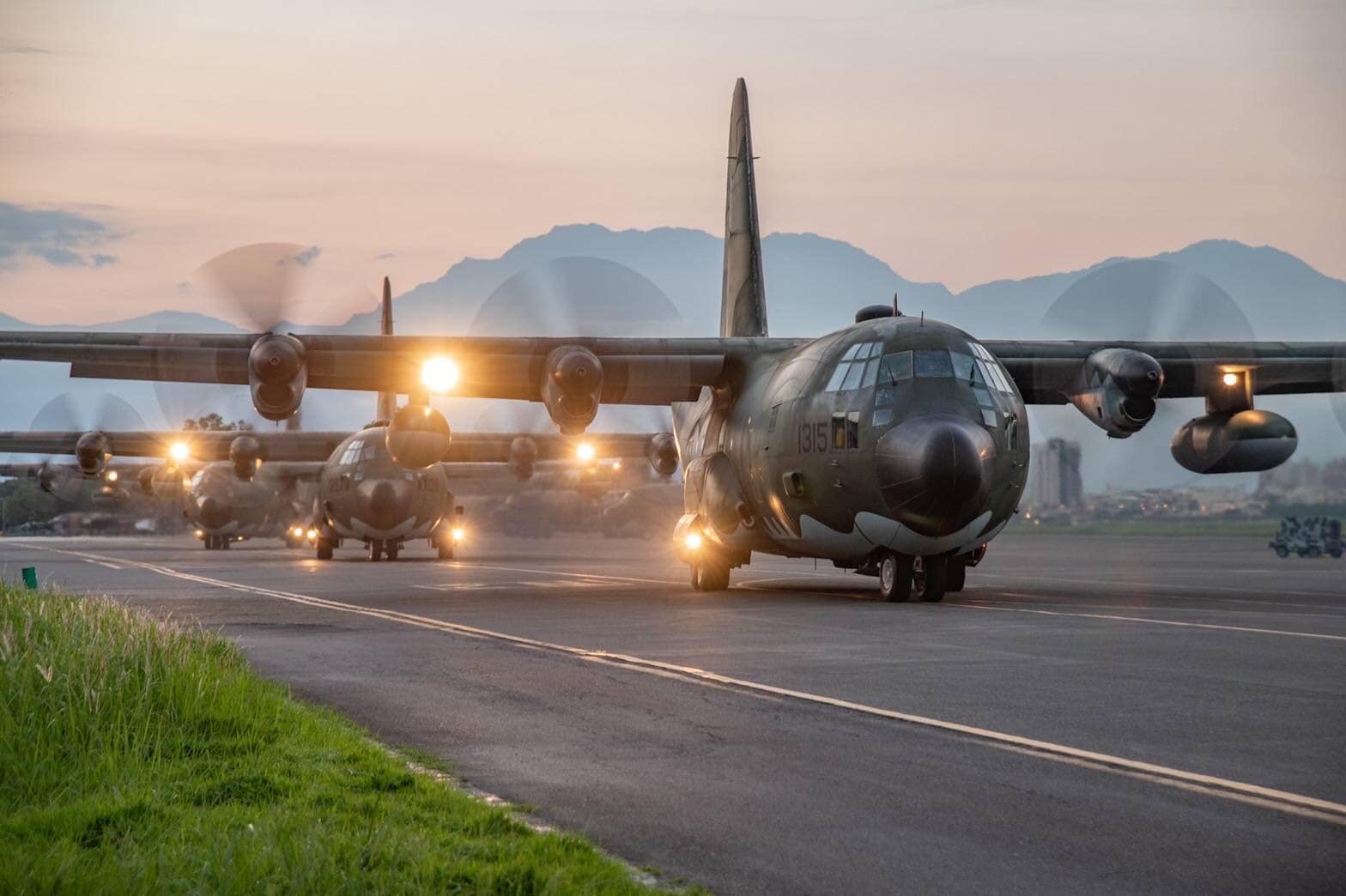 C-130H運輸機。翻攝中華民國空軍臉書