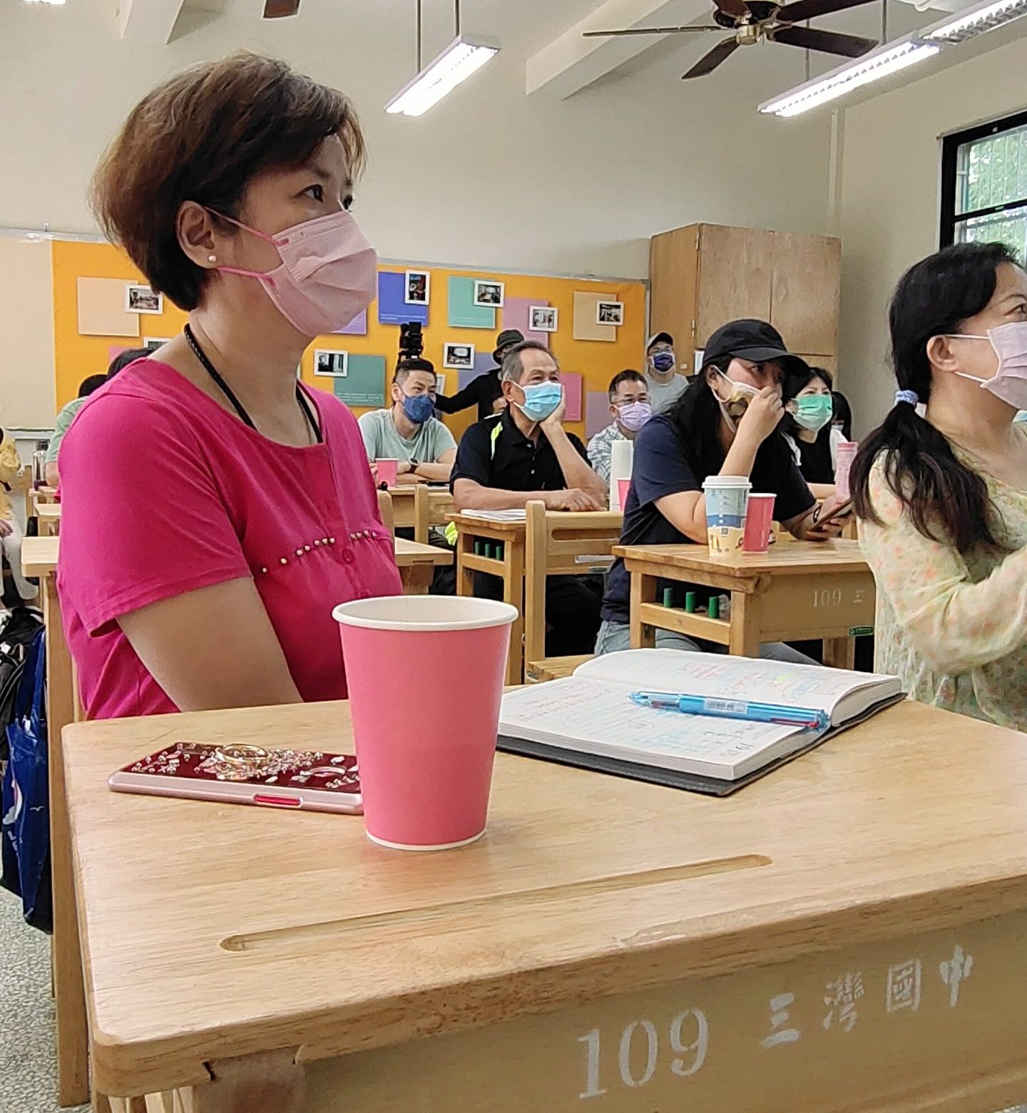 三灣國中校長羅玉琴，積極從教育推廣藝術能量。蘇佑昇攝