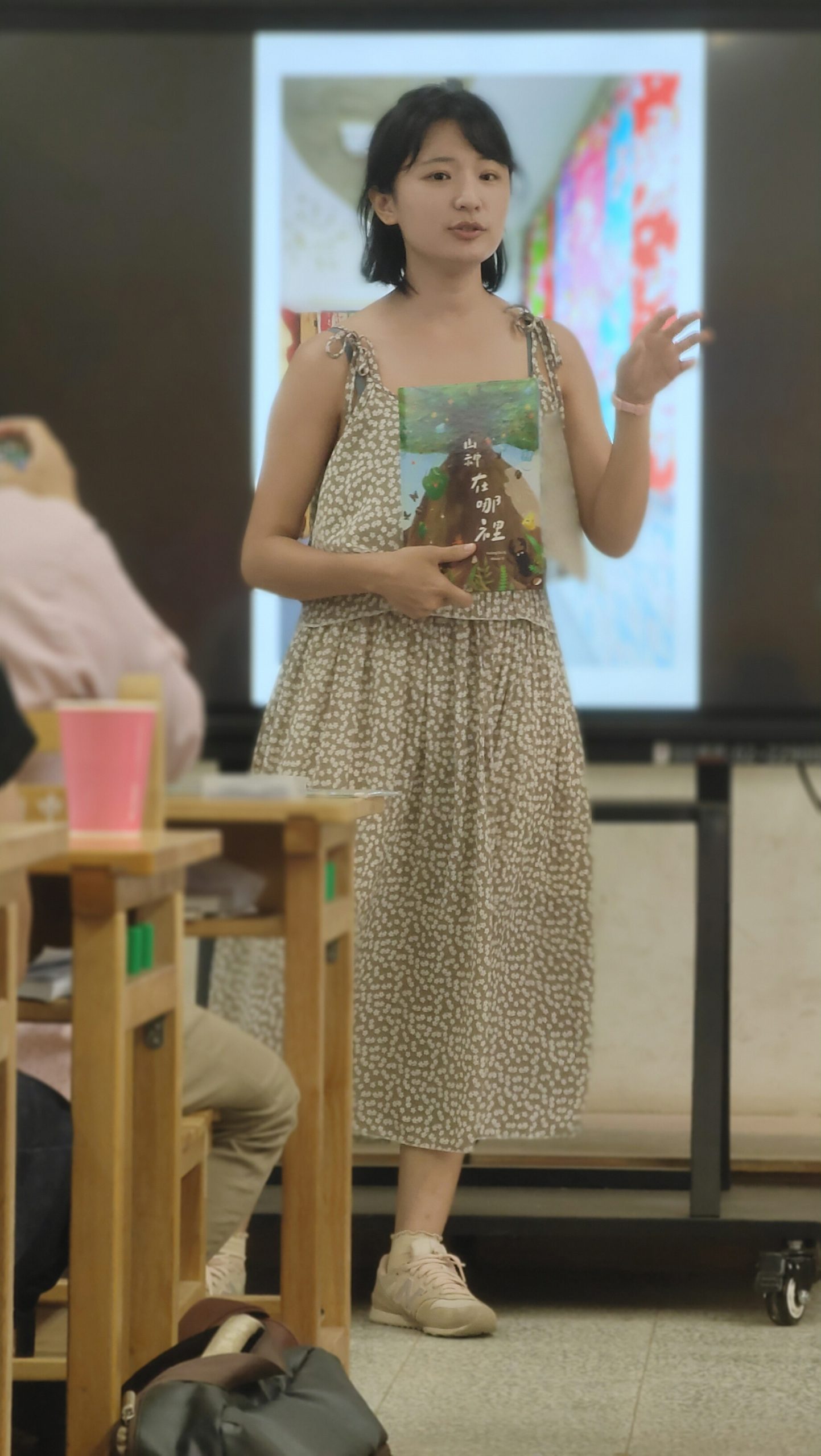 新竹九讚頭的鄭雅純與大家分享客庄社區營造的心得。蘇佑昇攝