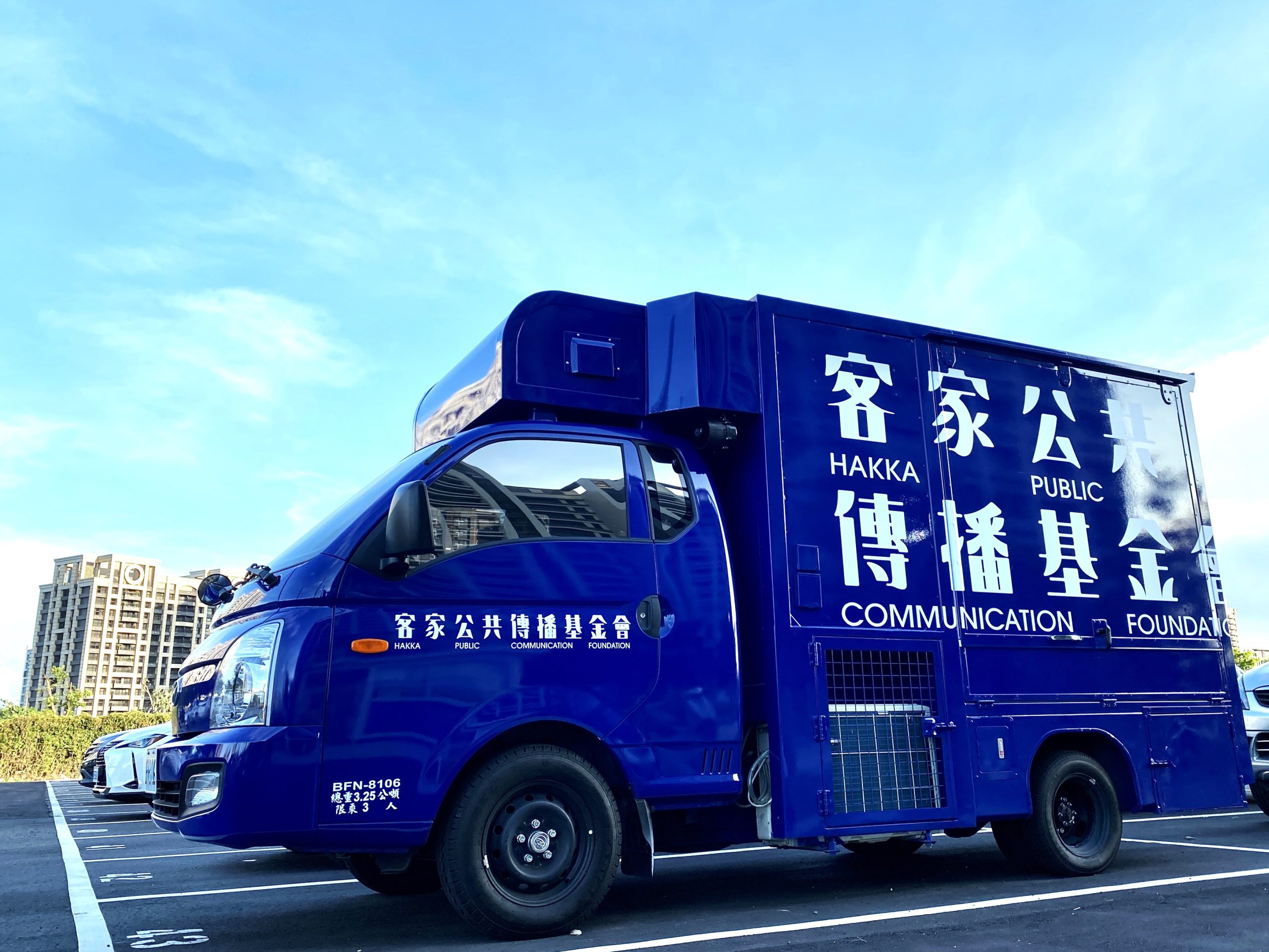 5G行動廣播車講客號。資料照