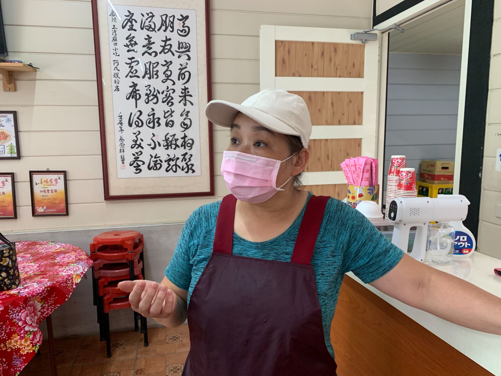 原來，阿戊嫂是老闆娘劉雪玲的媽媽。李台源攝