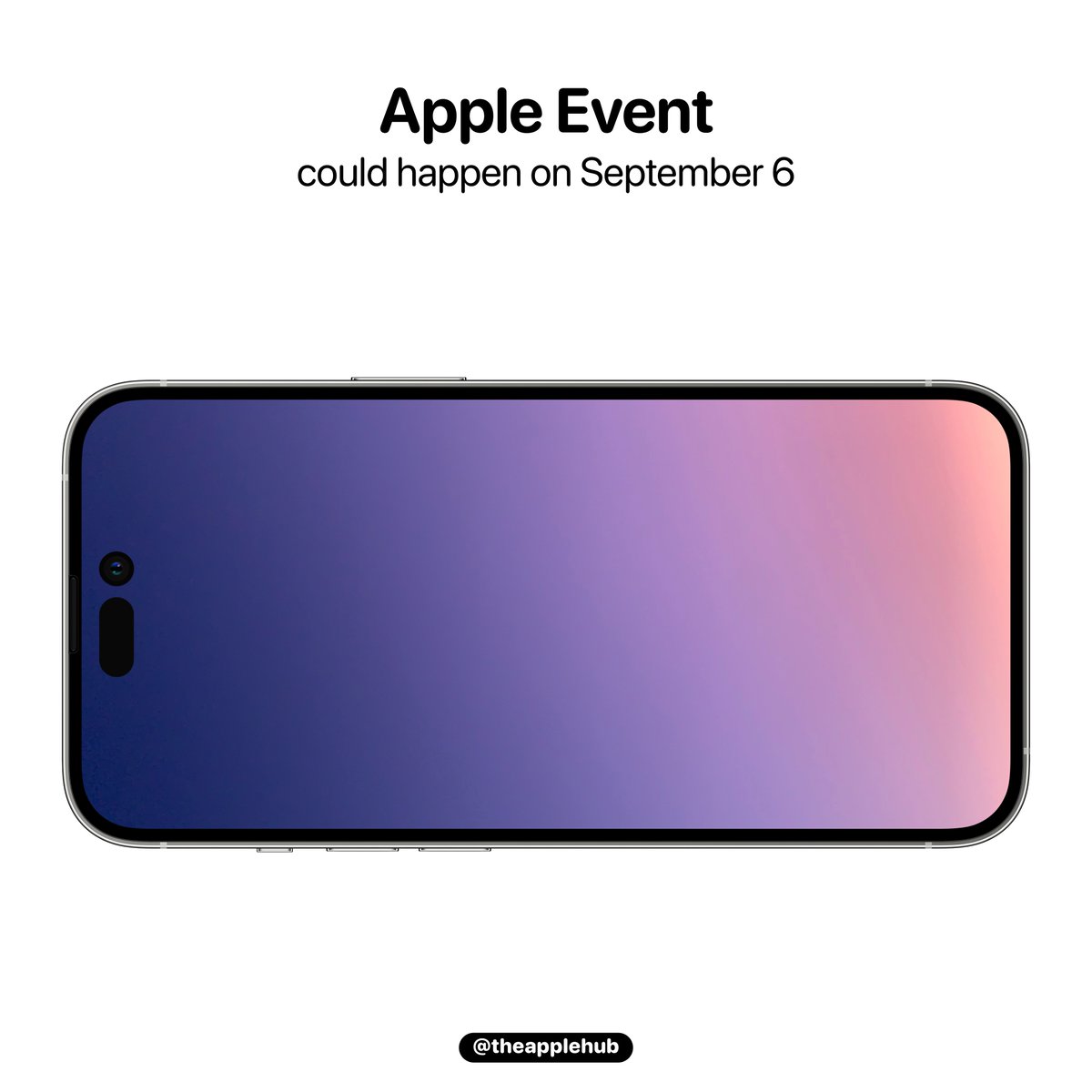 剪瀏海變驚嘆號。翻攝推特Apple Hub