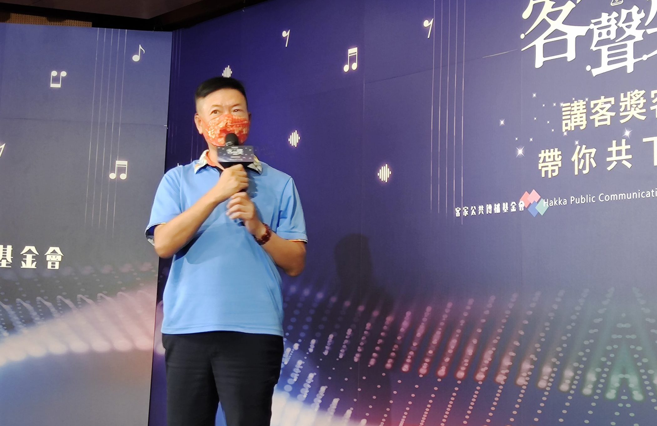 客傳會總經理兼講客廣播電臺臺長徐智俊，希望透過客聲獎能吸引年輕後生加入客語傳播的大家庭。蘇佑昇攝