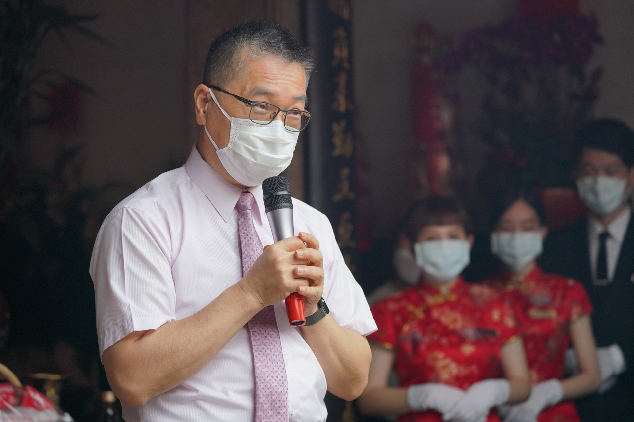 內政部長徐國勇參與今日褒忠義民廟祭祀大典，致詞時表示義民廟是台灣的忠烈祠。莊勝鴻攝
