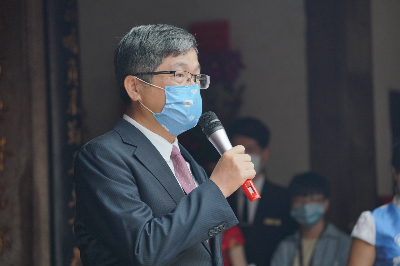 客委會主委楊長鎮致詞時表示,面對外來威脅時,須有保鄉衛土的決心。莊勝鴻攝
