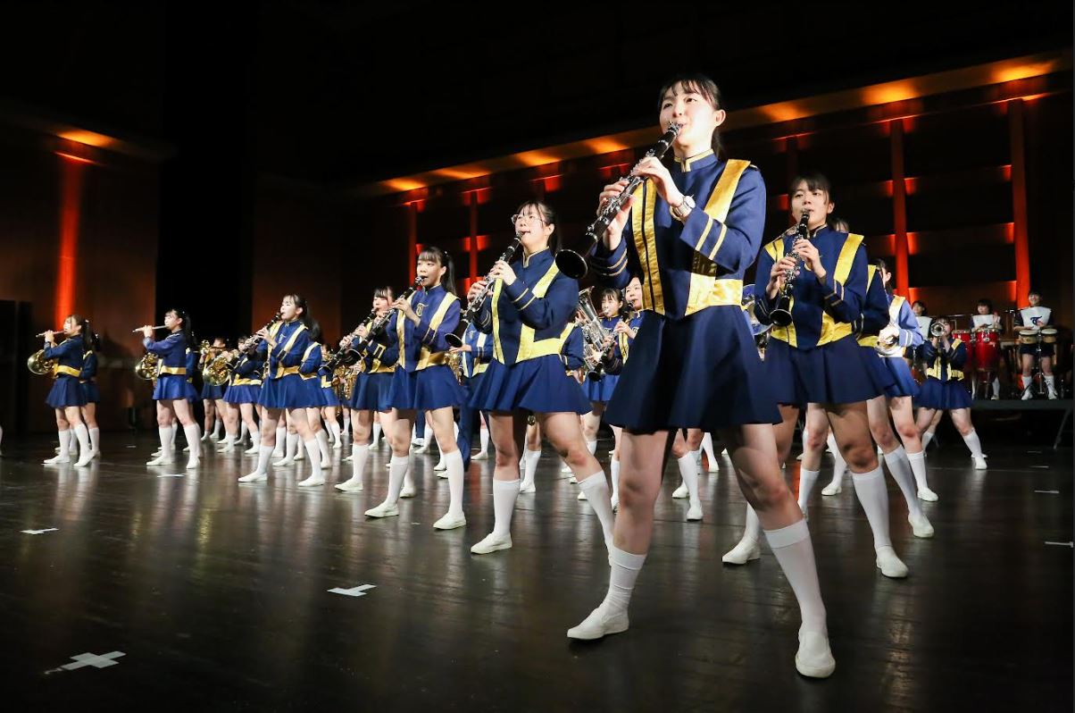 日本京都橘高校吹奏部將來台參加國慶大會演出。圖為京都橘高校活動照。取自rocbirthday.tw