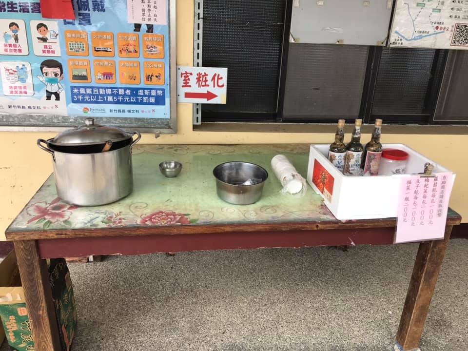 偶爾有提供免費綠豆湯。作者提供