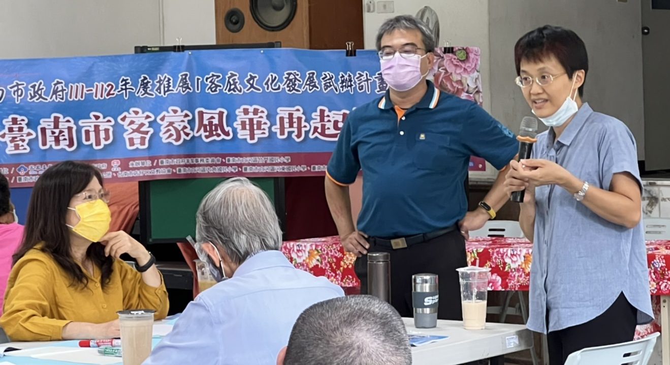 古秀妃說,臺南市白河區竹門國小學區住著為數不少的隱性客家鄉親,少數仍可說客語。台南市客委會提供