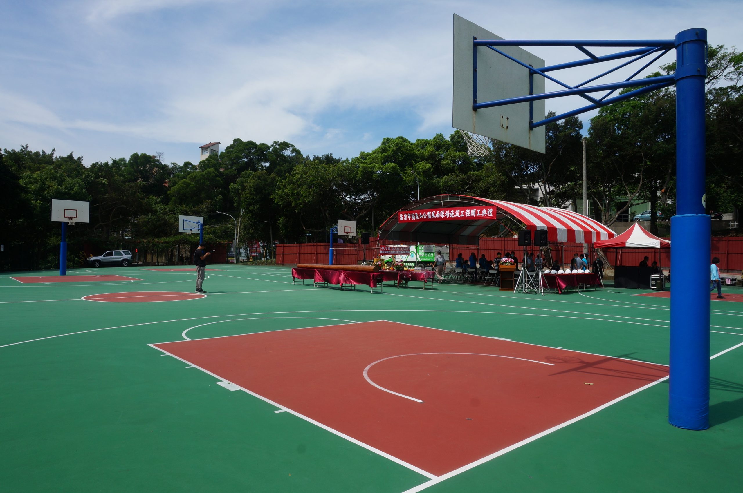 苗栗市貓裏山公園風雨球場開工　楊長鎮：打造最美「荒野公園」！