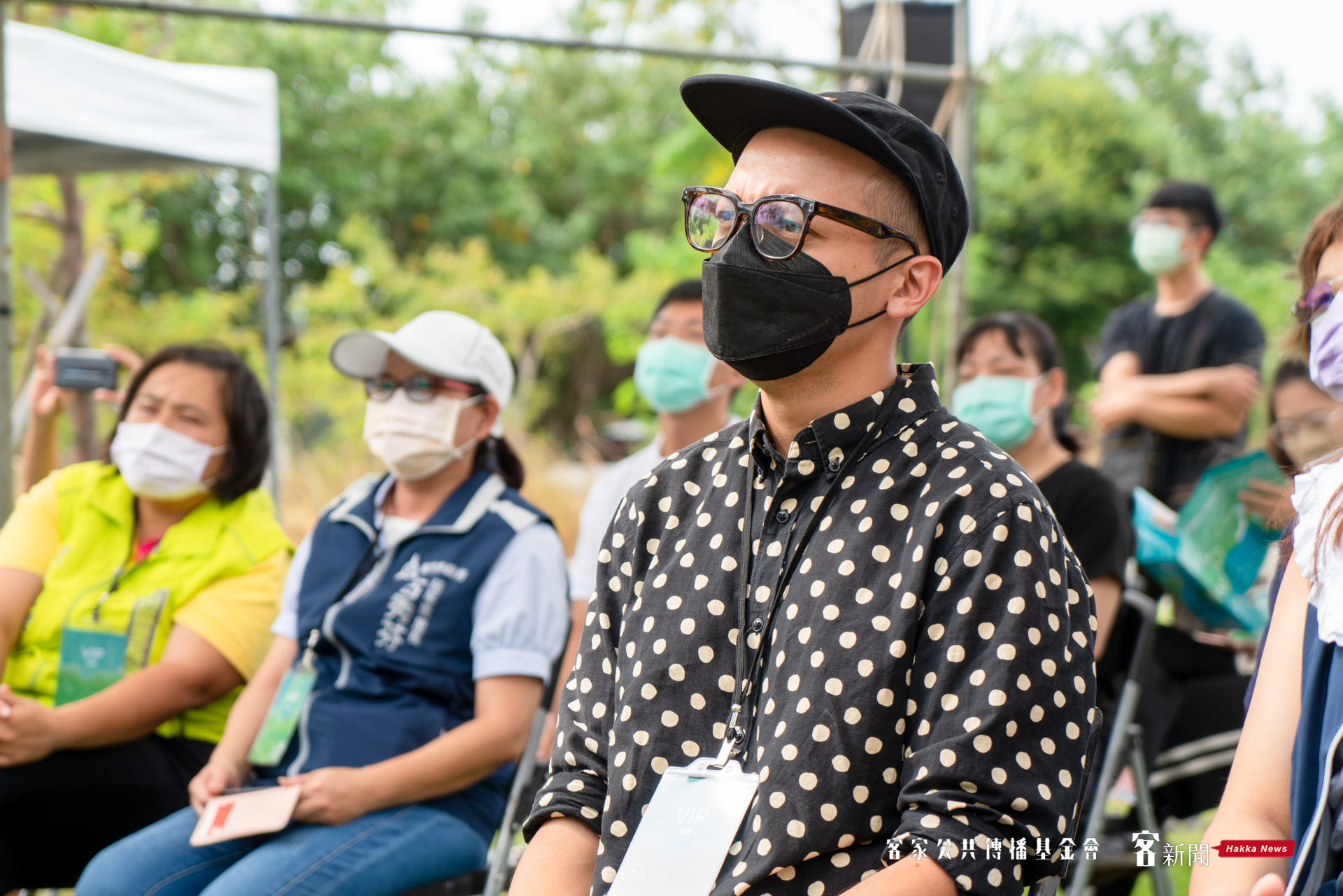2022香山濕地藝術季開幕,藝術家劉邁克。范修語攝