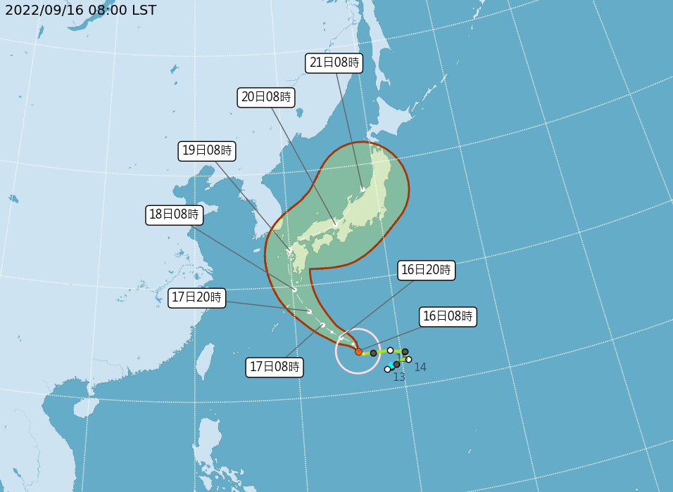 取自中央氣象局網頁。