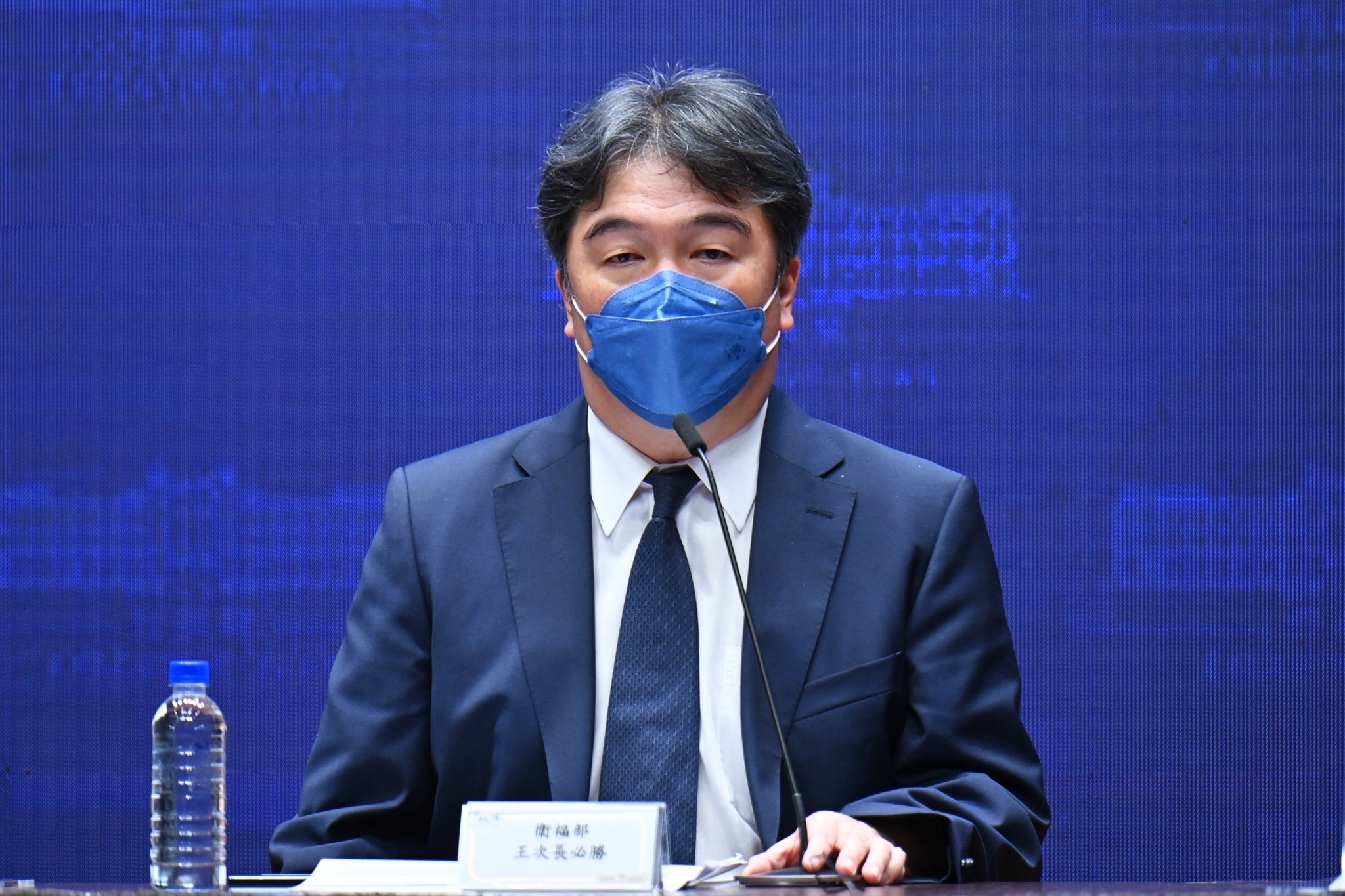 衛福部王必勝次長表示。入境0+7最快10月13日實施。行政院提供