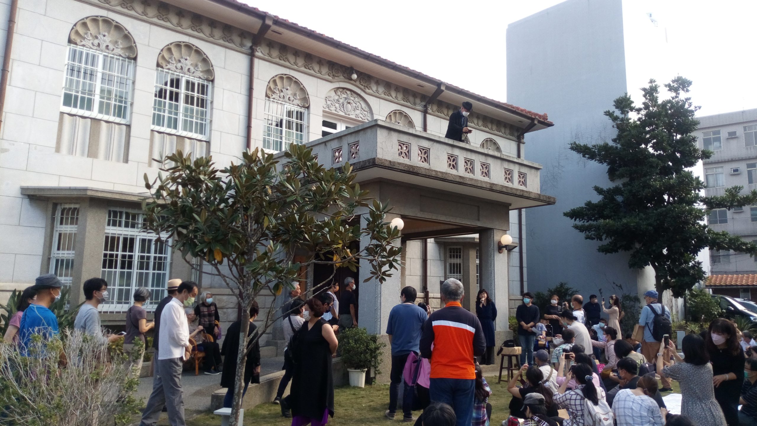 姜阿新曾是北埔茶王，他生前所建的洋樓是北埔知名建築。何來美攝