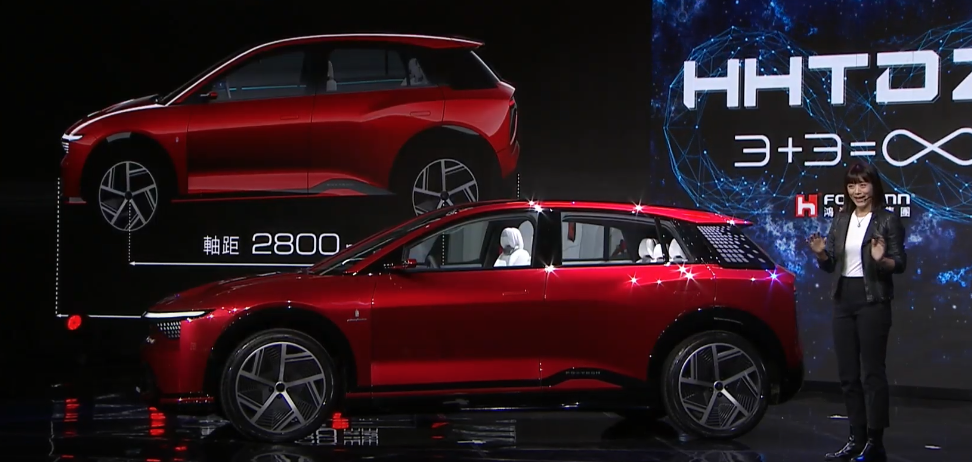 新電動車款Model B車長4300mm，卻有2800mm的軸距。翻攝鴻海YT
