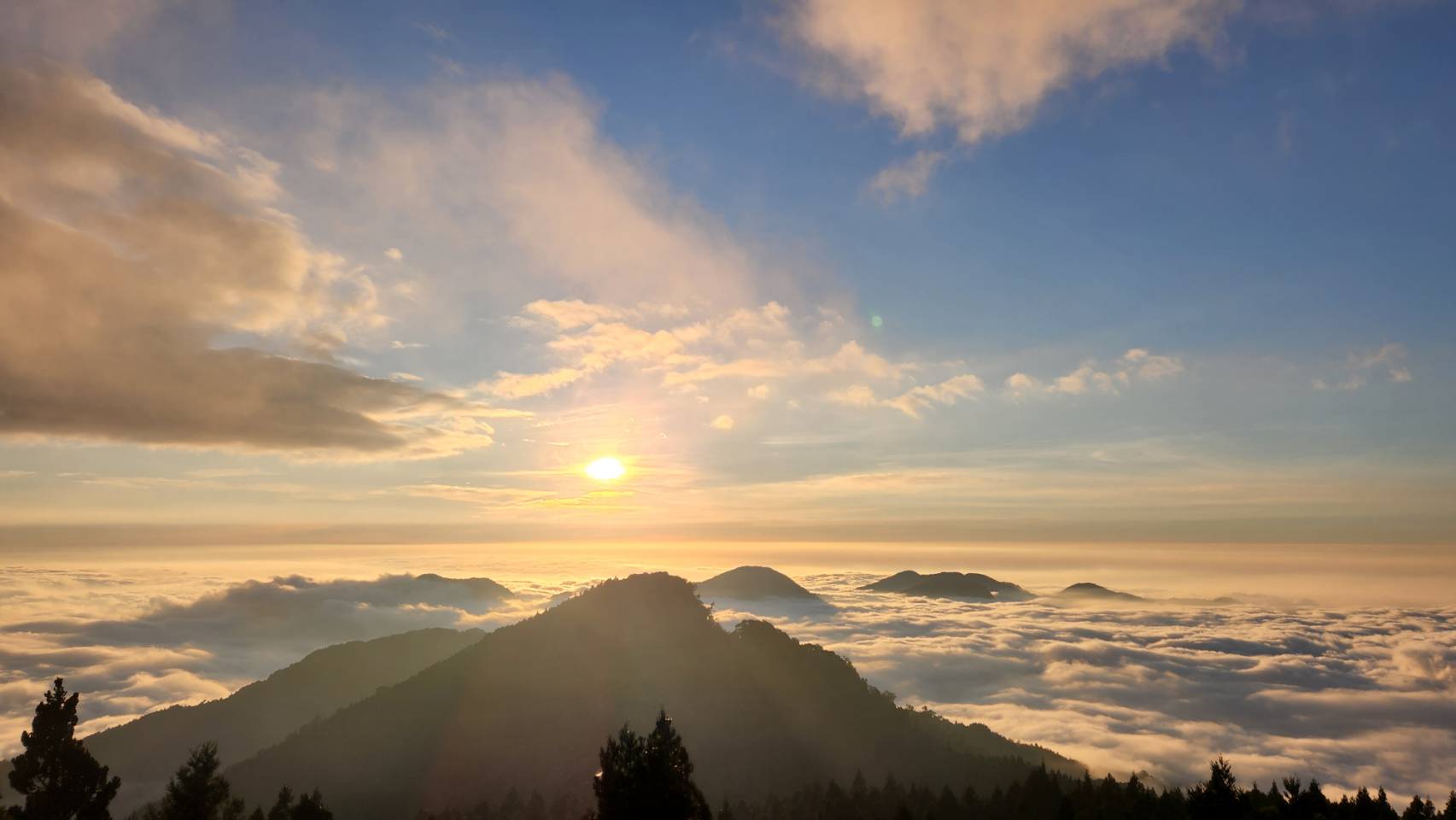 每年10-12月是阿里山觀看雲海最佳的時節。嘉義林管處提供