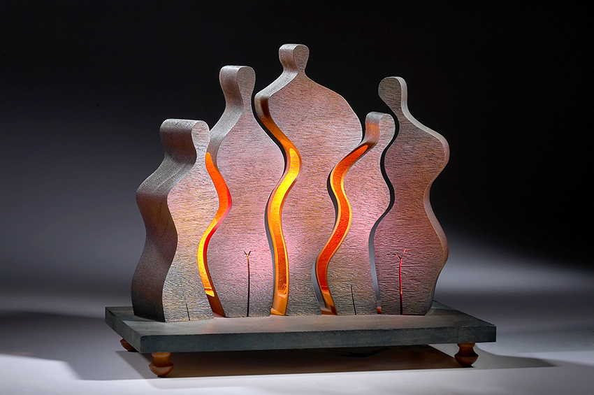 五樓光容展出作品-劉邦漢-燈-全家福。