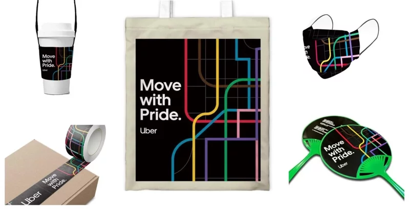 第20屆台灣同志遊行將於10月29日登場，Uber及Uber Eats力挺LGBTQIA+多元族群，推出一系列限量獨家設計周邊商品，當天參加活動，就有機會獲得！