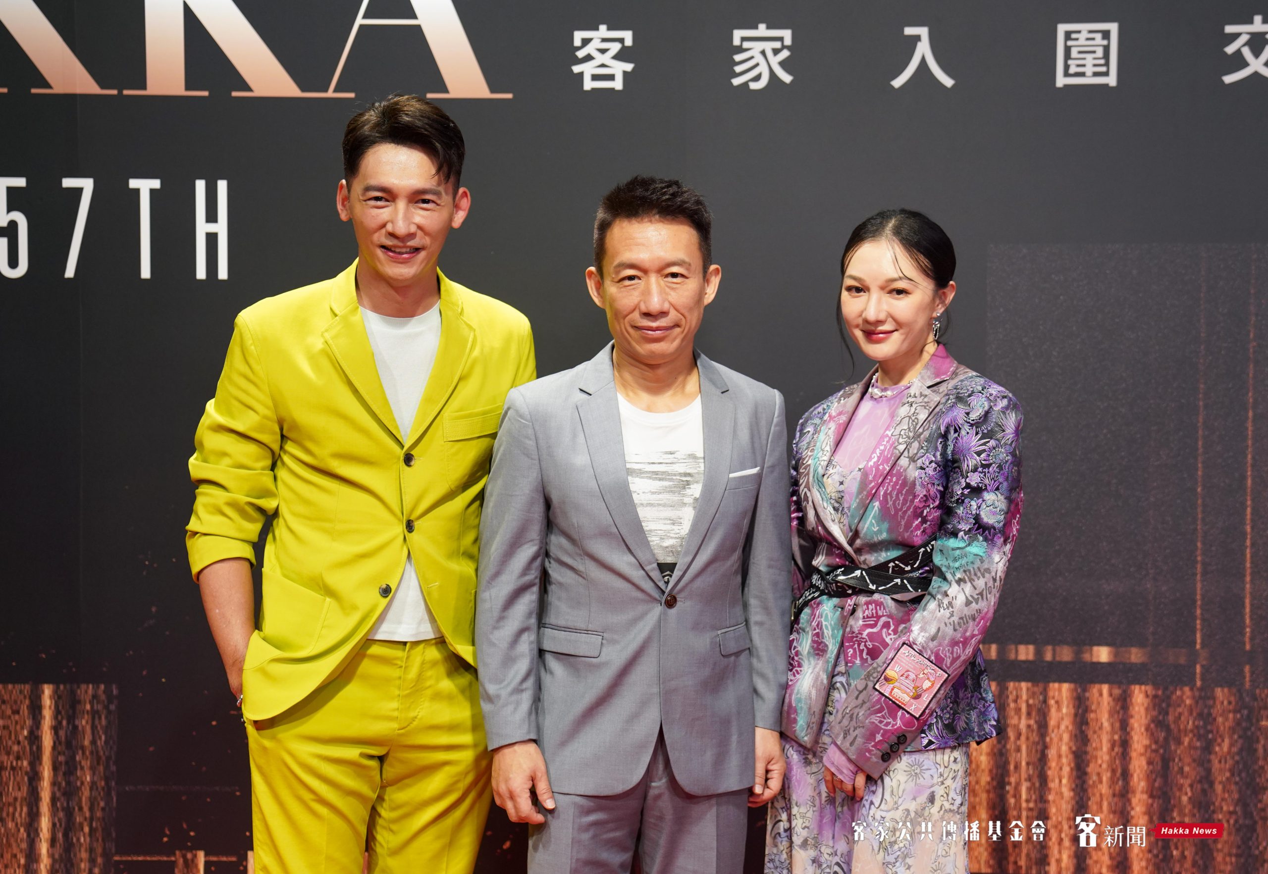 以《茶金》入圍最佳男主角獎的温昇豪、郭子乾,及最佳女主角獎的李杏在頒獎前首度合體。宋佩遙攝