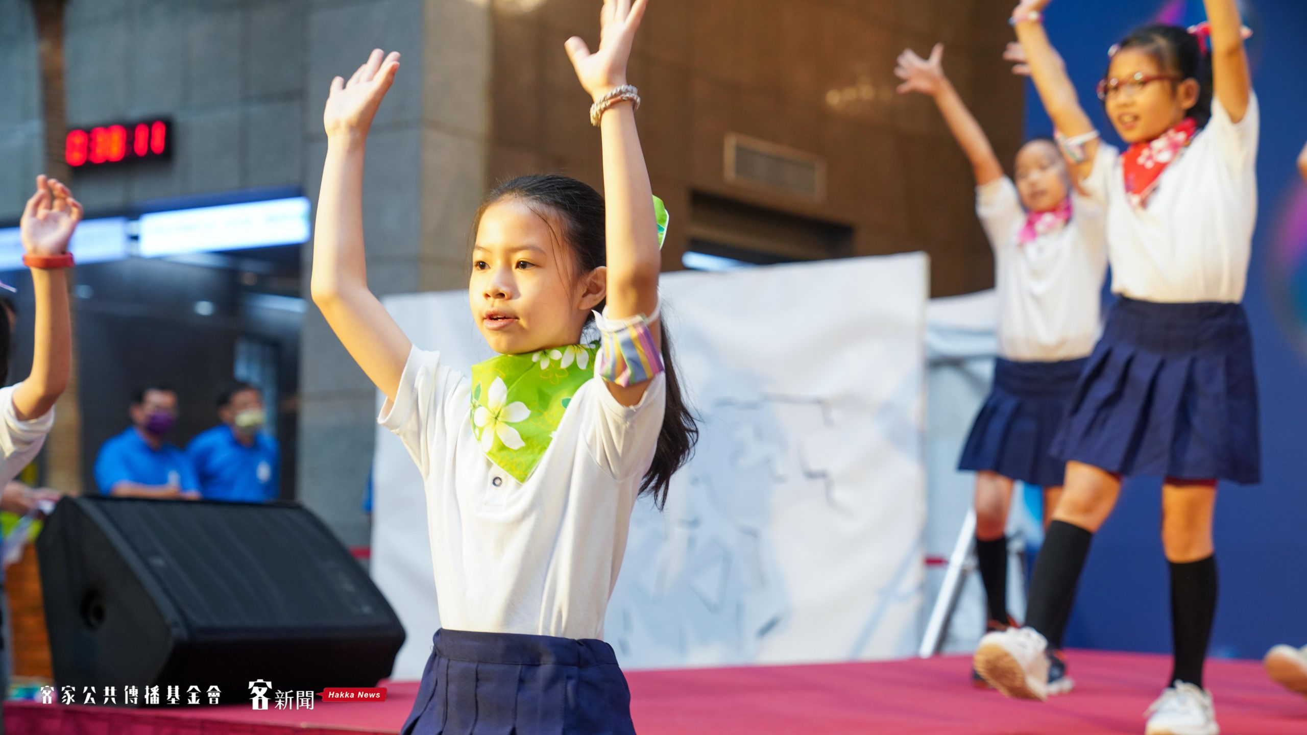 民生國小學生演出「承蒙台北」舞蹈。宋佩遙攝