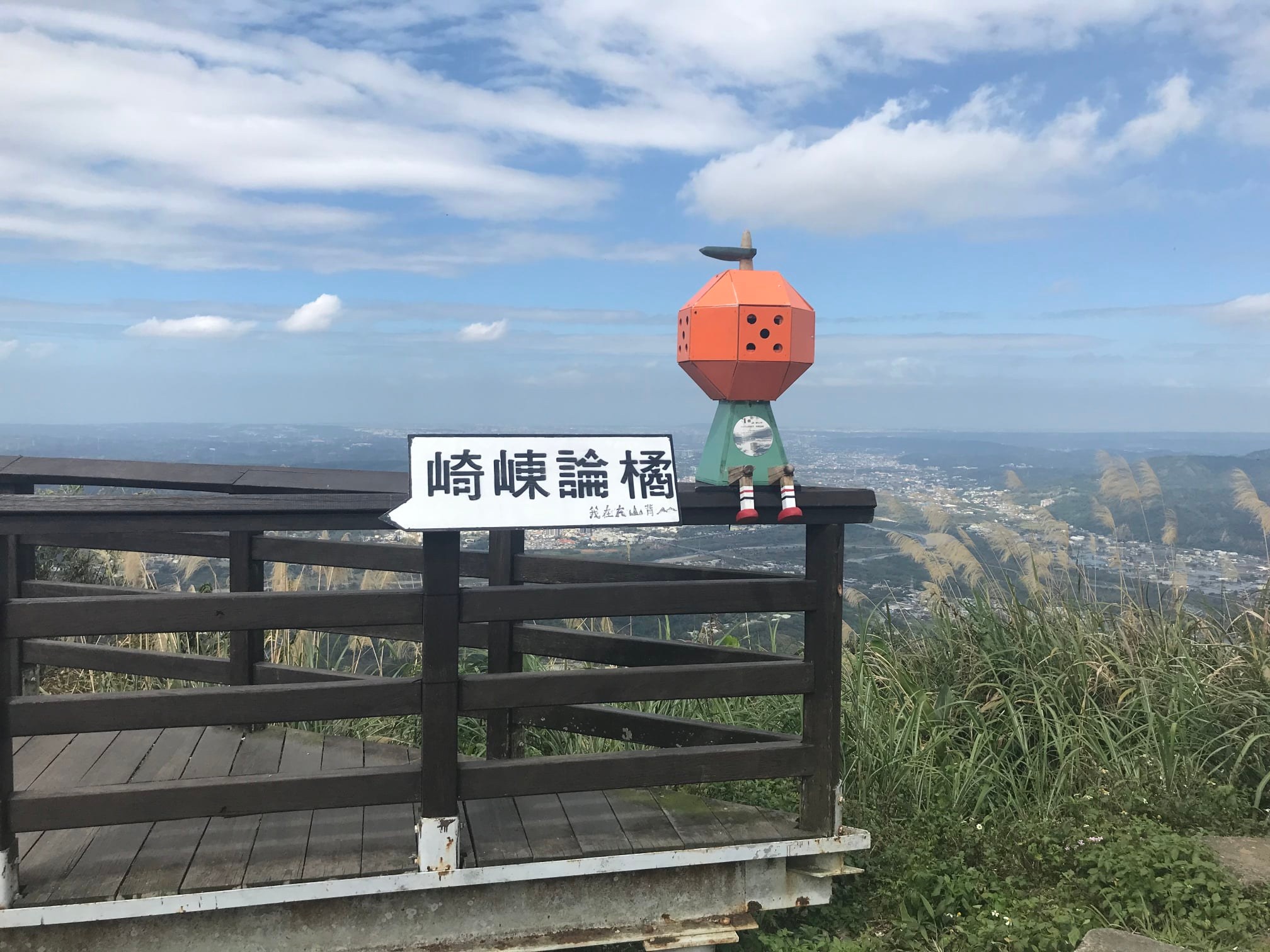 大山背山頂的裝置藝術。作者提供