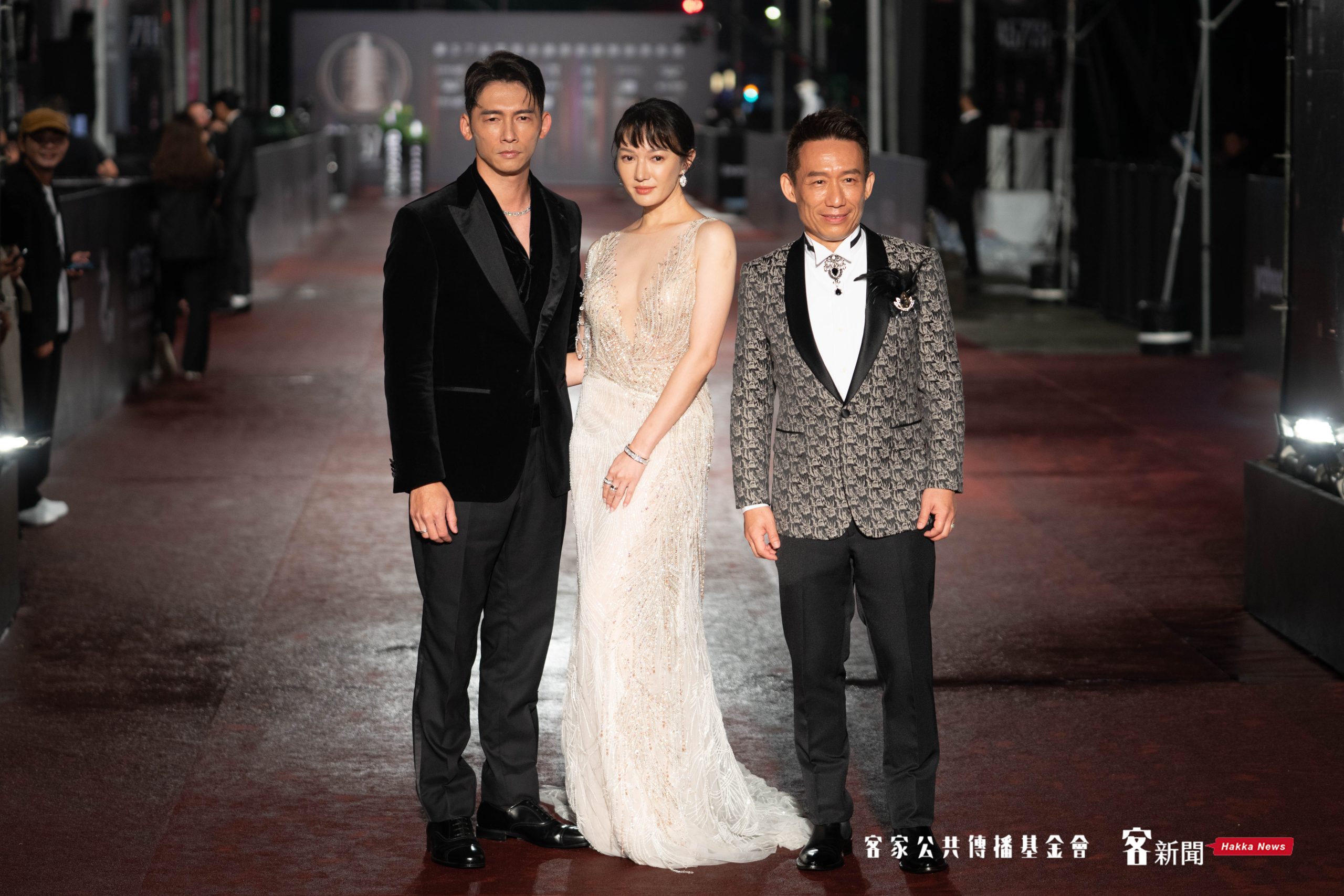 温昇豪、李杏、郭子乾一同走星光紅毯。范修語攝