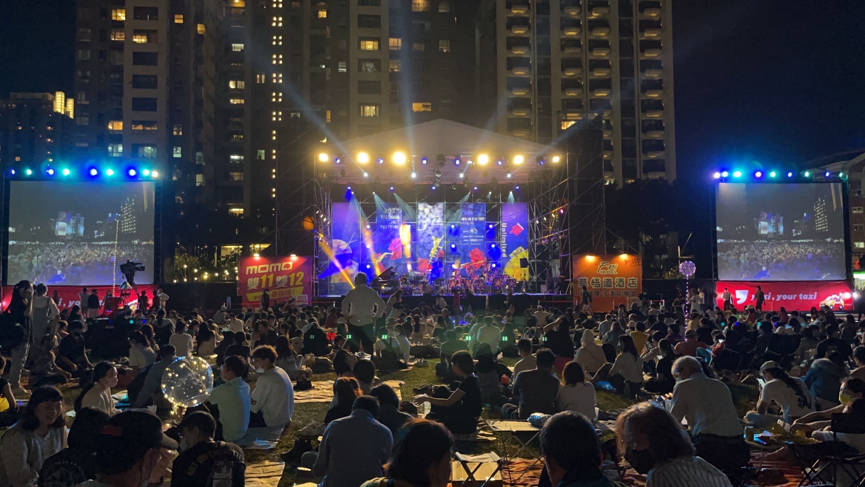 台中爵士音樂節，市民廣場主舞台活動精彩。台中市政府提供
