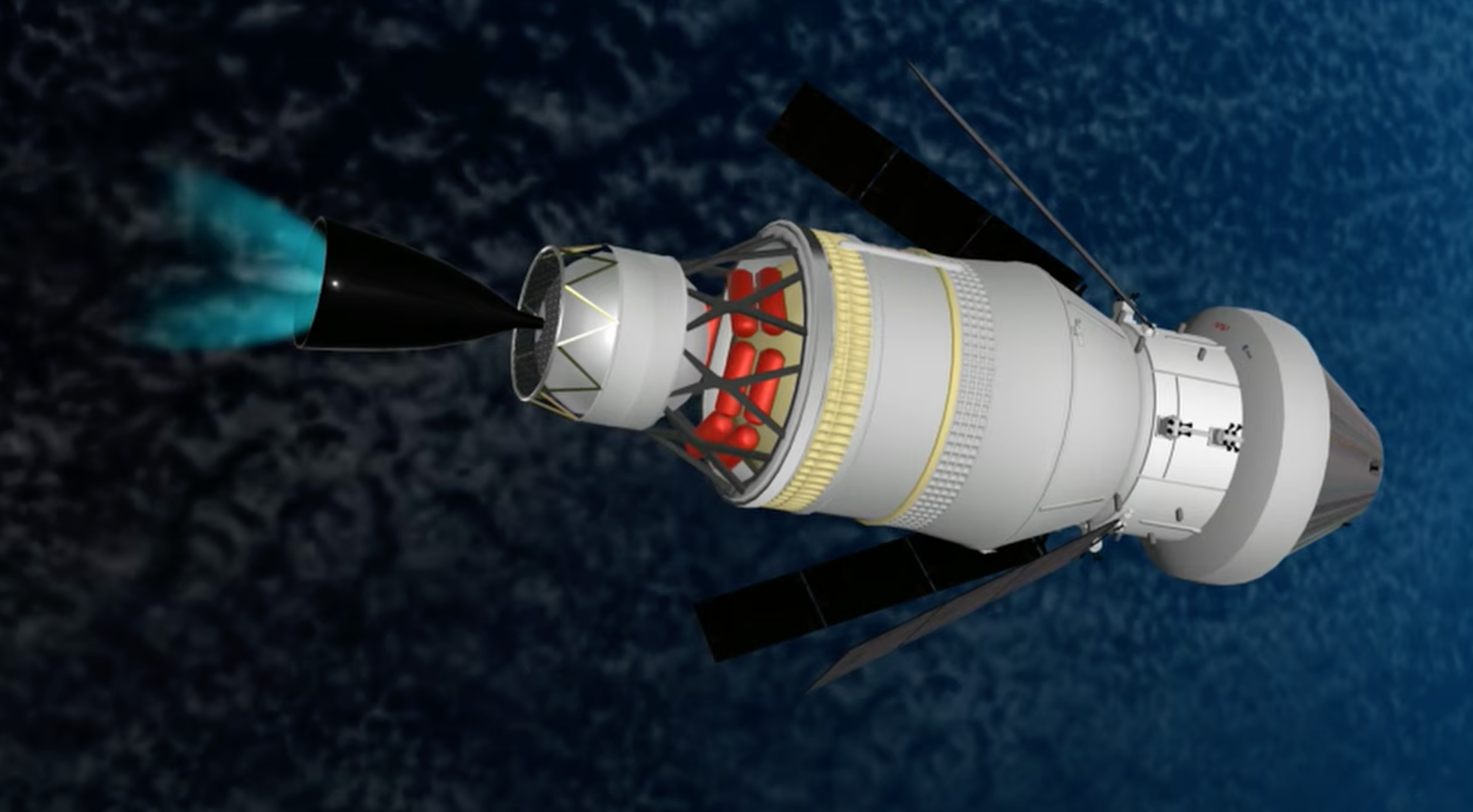 NASA解說登月火箭進入太空的登月時程。翻攝NASA YT