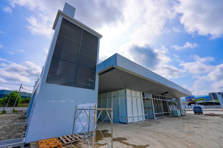 竹東轉運站獲金竹獎優等的肯定。新竹縣政府提供