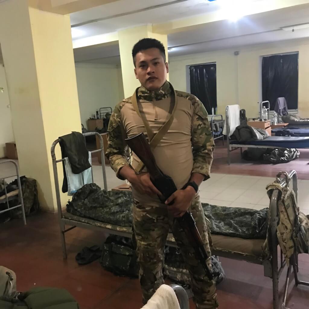 曾聖光加入烏克蘭志願軍戰死沙場的消息傳回台灣。翻攝畫面
