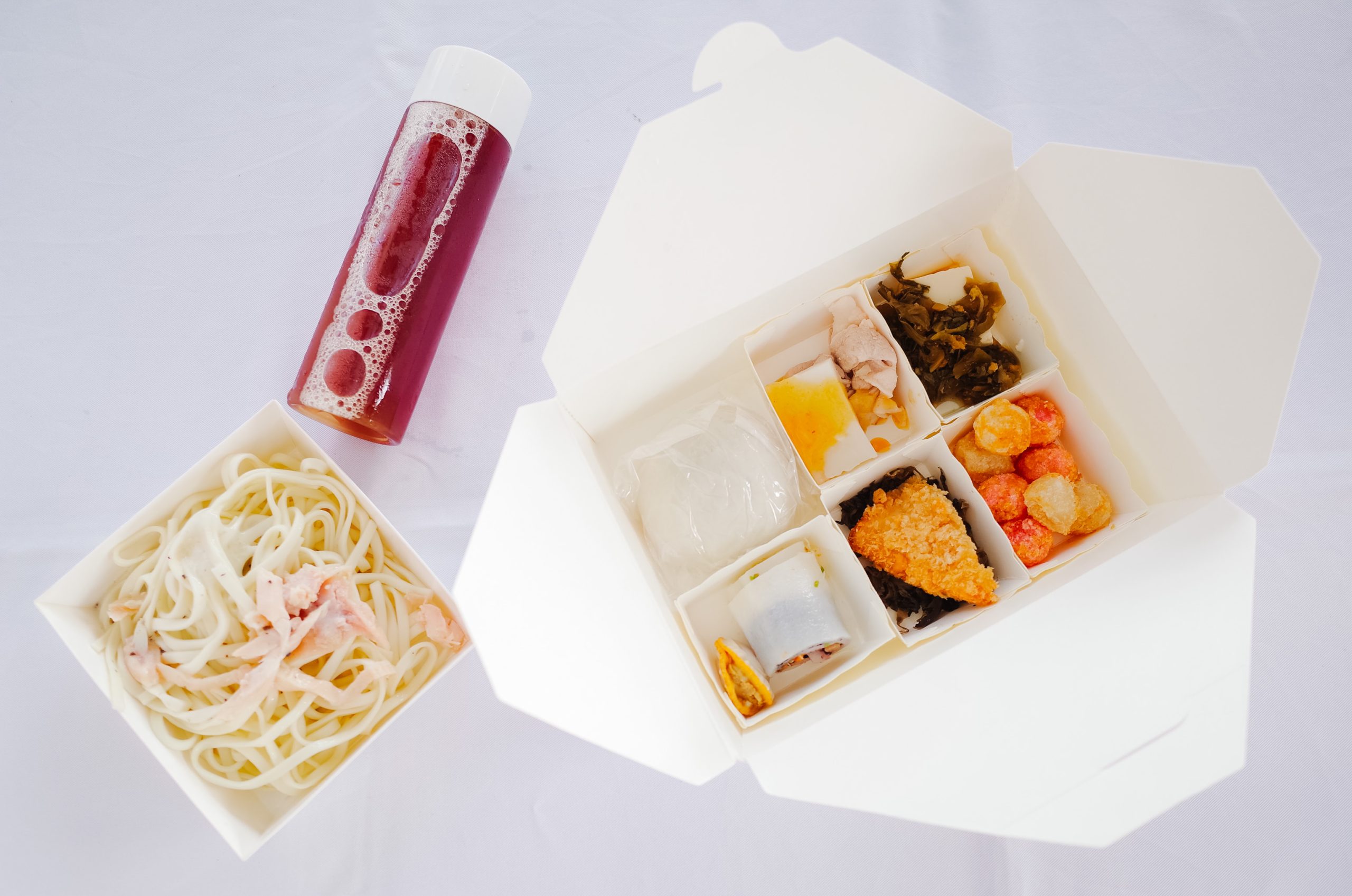 這次活動餐點以客家特色美食為亮點,像是炸湯圓、板條等客家創意料理。